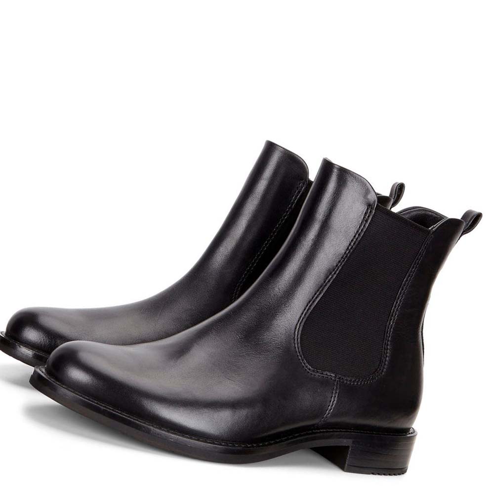 Women's Ecco Sartorelle 25 Chelsea Boots Black | USA 22JPQ